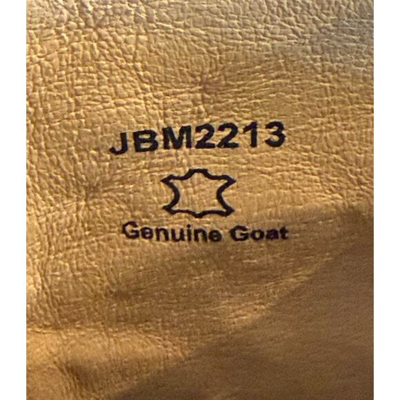 J B Dillon goat leather cowboy boots brown distressed western Men’s 11.5 EE main image 7